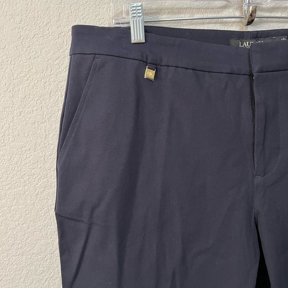 NWT Lauren Ralph Lauren Navy Capri/Slacks size 14W - Picture 2 of 6